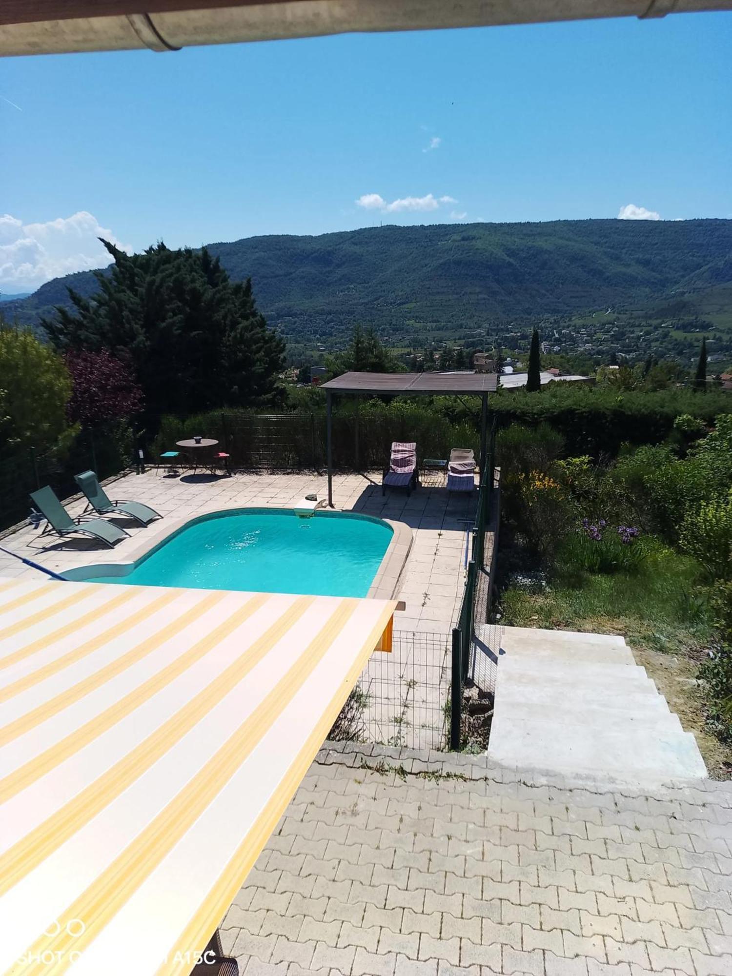 Maison Paisible A Veyras Avec Piscine Privee Et Vue Montagne Exteriér fotografie
