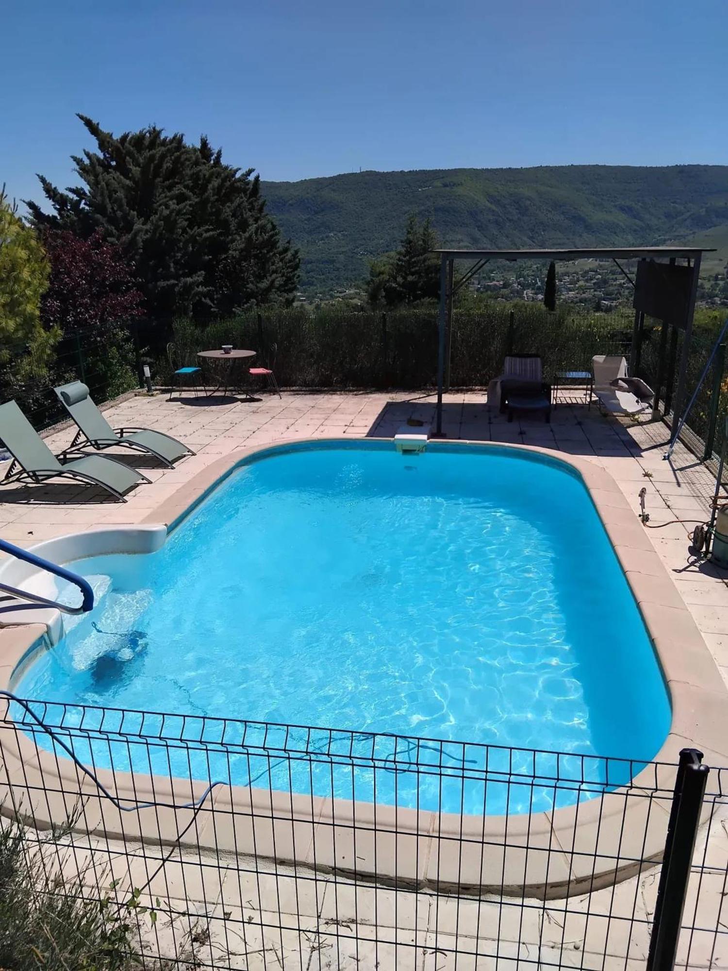 Maison Paisible A Veyras Avec Piscine Privee Et Vue Montagne Exteriér fotografie